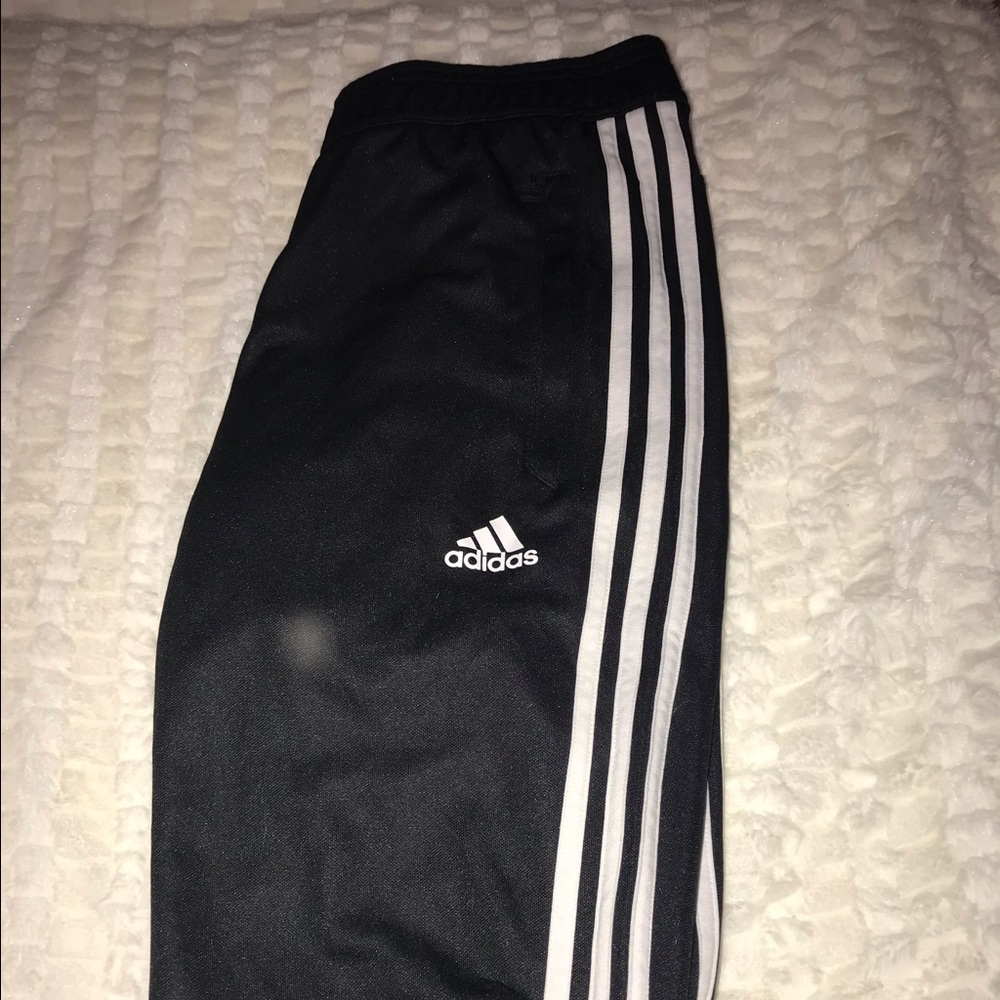 Black adidas joggers